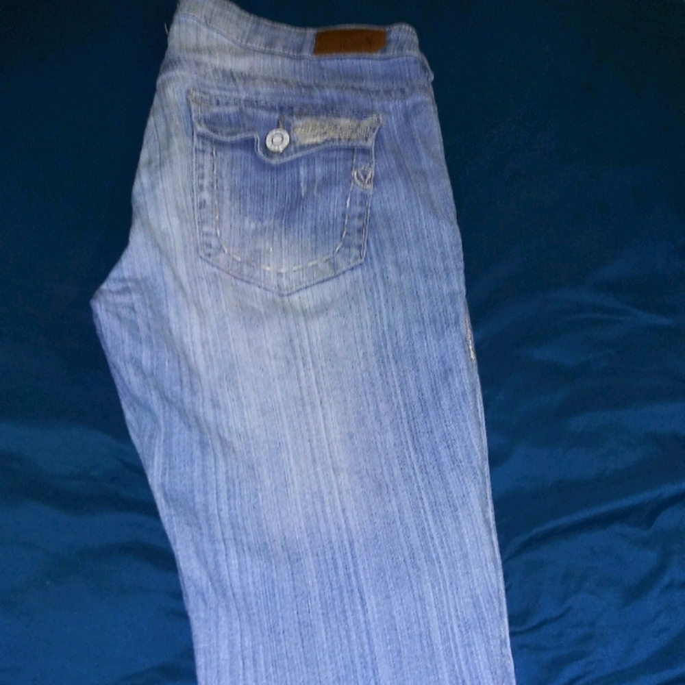 Ladies knee high jeans